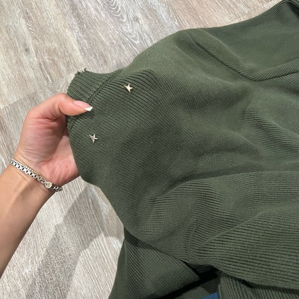 Golden Goose  Distressed Cotton Blend Sweater Small - Picture 7 of 9